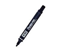 Pentel Marqueur permanent N50 à pointe ogive avec corps en aluminium et encre imperméable Noir