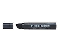 Pentel Marqueur permanent N50XL pointe biseautée 8 à 15,4 mm noir