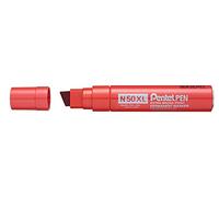 Pentel Marqueur permanent N50XL pointe biseautée 8 à 15,4 mm rouge
