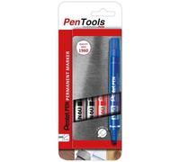 Pentel Marqueur Permanent N60, Pointe Biseautée, Étui De 4