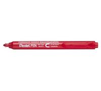 Pentel Marqueur permanent NXS15, rétactable, rouge