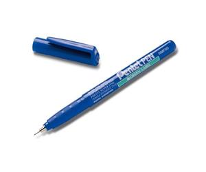Pentel Marqueur permanent - Pointe super fine Bleu Encre Marqueurs (Lot de 12)