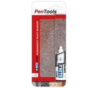 Pentel Marqueur Permanent X100w, Pointe Ogive, Blanc