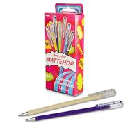 Pentel Mattehop K110V Lot de 14 stylos à encre gel avec finition mate 1 mm Couleurs assorties