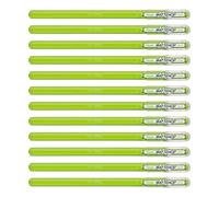 Pentel Mattehop Lot de 12 rouleaux à gel Jaune/vert 1,0 mm