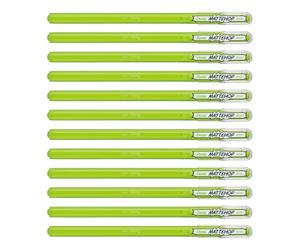 Pentel Mattehop Lot de 12 rouleaux à gel Jaune/vert 1,0 mm