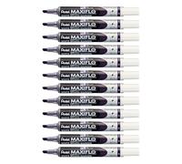 Pentel Maxiflo Lot de 12 Marqeurs pour Tableau blanc Pointe biseautée Violet