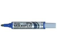 Pentel Maxiflo Lot de 12 Marqueur effaçable à sec tableau blanc Pointe ogive large Encre liquide base alcool Bleue