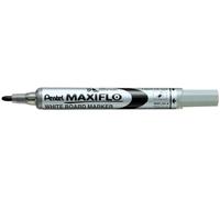 Pentel Maxiflo Lot de 12 Marqueurs effaçables à sec pour tableau blanc Pointe conique moyenne encre liquide Noire