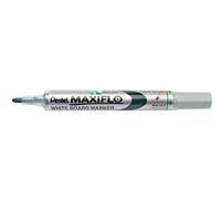 Pentel Maxiflo Lot de 12 Marqueurs effaçables à sec pour tableau blanc Pointe conique moyenne encre liquide Verte