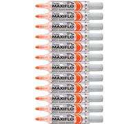 Pentel Maxiflo Lot de 12 Marqueurs pour Tableau blanc Pointe conique large Orange