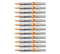 Pentel Maxiflo MWL5S Lot de 12 Marqueurs effaçables à sec pour tableaux blancs Pointe conique moyenne Encre liquide Jaune