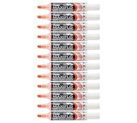 Pentel Maxiflo - MWL6 Lot de 12 Marqueurs effaçables à sec pour tableau blanc Pointe biseautée large- encre liquide Orange