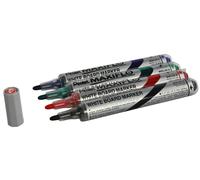Pentel Maxiflo Whiteboard Marker Fine Bullet Tip (Assorted Pack of 4) 1 Assorted