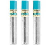 Pentel Mines de recharge Super Hi-Polymer pour crayons automatiques/mécaniques - 0,7 mm - Grade 2B - Paquet de 3 tubes (36 mines)