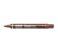 Pentel N 50-E Marqueur Permanent à Pointe conique Marron