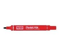Pentel N 50 marqueur indélébile Pointe ogive Rouge 12 pièce(s) Rouge G
