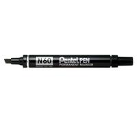 Pentel N 60-A Marqueur Permanent à Pointe biseautée Noir