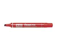 Pentel Marqueur permanent N 60-B Pointe biseautée Rouge