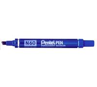 Pentel N 60-C Marqueur Permanent à Pointe biseautée Bleu