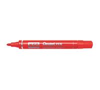 Pentel N50-BE Lot de 12 Boîtes Aluminium Rouge