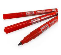 Pentel - Marcador industrial con cuerpo de aluminio y punta media. Apto para casi todas las superficies. Color negro.