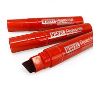 Pentel N50XL Extra Large Marqueur Permanent - Pointe Biseautée - Pack De 3 -