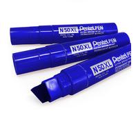 Pentel N50XL Extra Large Marqueur Permanent - Pointe Biseautée - Pack De 3 - -