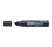 Pentel N50XL marqueur indélébile Pointe biseautée Noir 6 pièce(s)