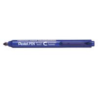 Pentel NXS15-C Marqueur Permanent à Pointe ogive Rétractable/Rechargeable Bleu