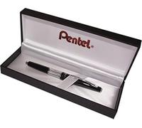 Pentel P1035-A-BOX Trousse à crayons Kerry dans une boîte cadeau, couleur du boîtier noir, étui en métal de haute qualité, 0,5 mm