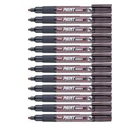Pentel Paint Marker Lot de 12 Marqueurs permanents Marron