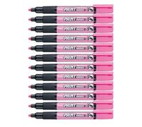 Pentel Paint Marker Lot de 12 Marqueurs permanents MMP20 Encre peinture Rose