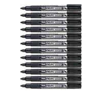 Pentel Marqueurs peinture MMP20 - permanents, encre peinture - Lot de 12 Noir