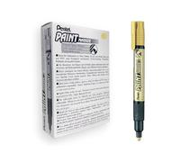 Pentel Paint Marker Lot de 12 Marqueurs permanents MMP20 Encre peinture Or