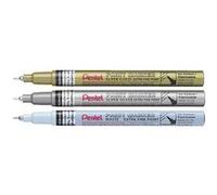 Pentel MMP10-W - Marcador permanente Paint Marker, Punta gruesa Tinta en color blanco