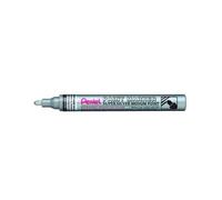 Pentel Arts Paint Marker MMP10, Marqueur peinture permanent, Pointe médium, Argent, Lot de 12