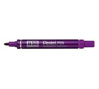 PENTEL Lot de 3 Marqueurs Permanent PENTEL PEN N50 Pointe Conique Violet