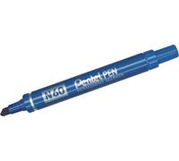 Pentel pen n60 marqueur permanent aluminium pointe biseautée bleu -12u-