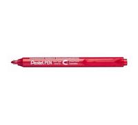 Pentel NXS15-B-R NXS15 Marqueur permanent rétractable Rouge Lot de 12