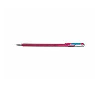 Pentel - Pentel Stylo Roller Gel Hybrid Dual Metallic Glitter, Bleu