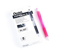 Pentel EnergizeX PL107-P Lot de 12 Porte-Mines 0,7mm Rose