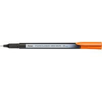 Pentel Pointliner Colour S40 Lot de 12 feutres à pointe fine Encre colorée, 0,4 mm, orange