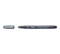 Pentel Feutre technique Pointliner S20P – encre à pigments, pointe 0,1 mm, noir, lot de 12