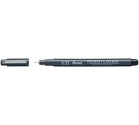 Pentel Pointliner S20P-03A Fineliner, noir, imperméable et résistant à la lumière, 0,03 mm, 1 pièce (1 pièce)