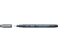 Pentel Pointliner S20P-10A Fineliner, noir, imperméable et résistant à la lumière, 1,0 mm