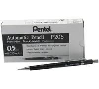 Pentel - Porte-Mine Technique 0,5 Mm Rechargeable - Corps Plastique - Lot De 12