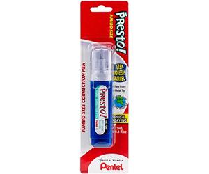 Pentel Presto! ZL31WBP-K6 Jumbo Stylo correcteur Pointe fine Pointe métallique Blanc 12 ml
