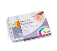 Pentel Pastels pour tissus PTS-7 - Boîte de 7 assortis