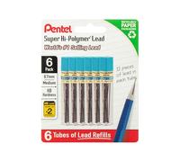 Pentel Recharges de plomb Super Hi-Polymer 0,7 mm, HB, 72 pièces (12 pièces par tube, 6 tubes)